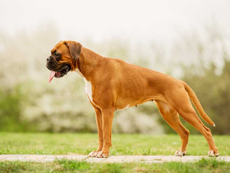 grown up boxer dog