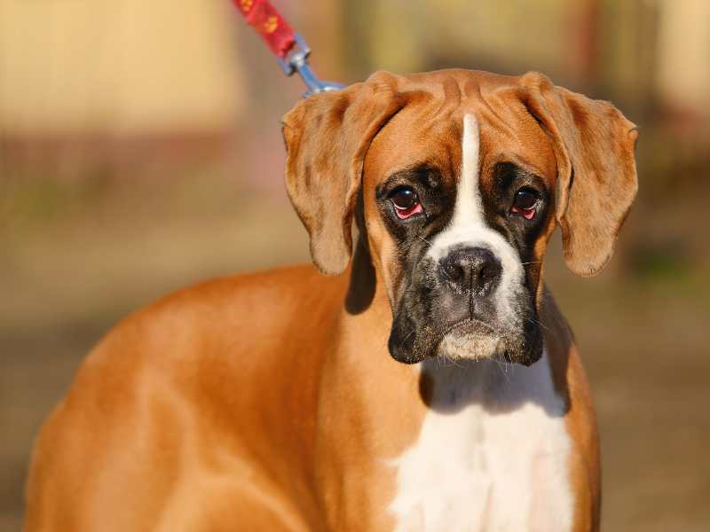 boxer dog in the park